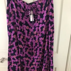 NWT Anthropologie Maeve Zadie lace up Midi skirt